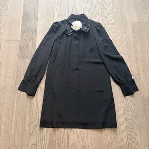 Kate Spade Black Dress with White Floral Detail